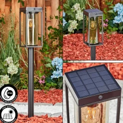 Borne Lumineuse Palanga Led Noir, 1 Lumiere