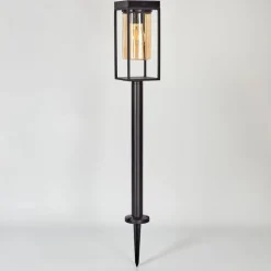 Borne Lumineuse Palanga Led Noir, 1 Lumiere