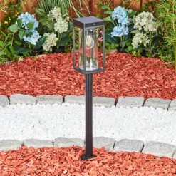 Borne Lumineuse Palanga Led Noir, 1 Lumiere