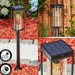 Borne Lumineuse Palanga Led Noir, 1 Lumiere