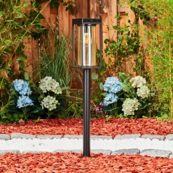 Borne Lumineuse Palanga Led Noir, 1 Lumiere