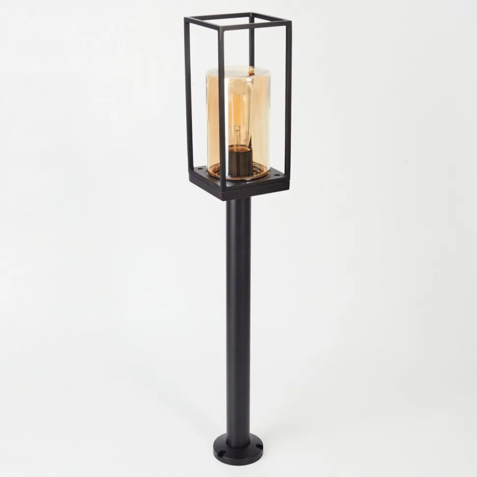 Borne Lumineuse Palanga Noir, 1 Lumiere