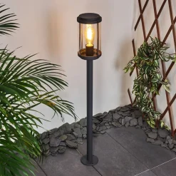 Borne Lumineuse Riola Anthracite, 1 Lumiere