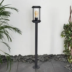 Borne Lumineuse Riola Anthracite, 1 Lumiere