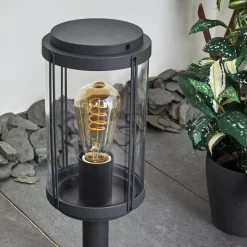 Borne Lumineuse Riola Anthracite, 1 Lumiere