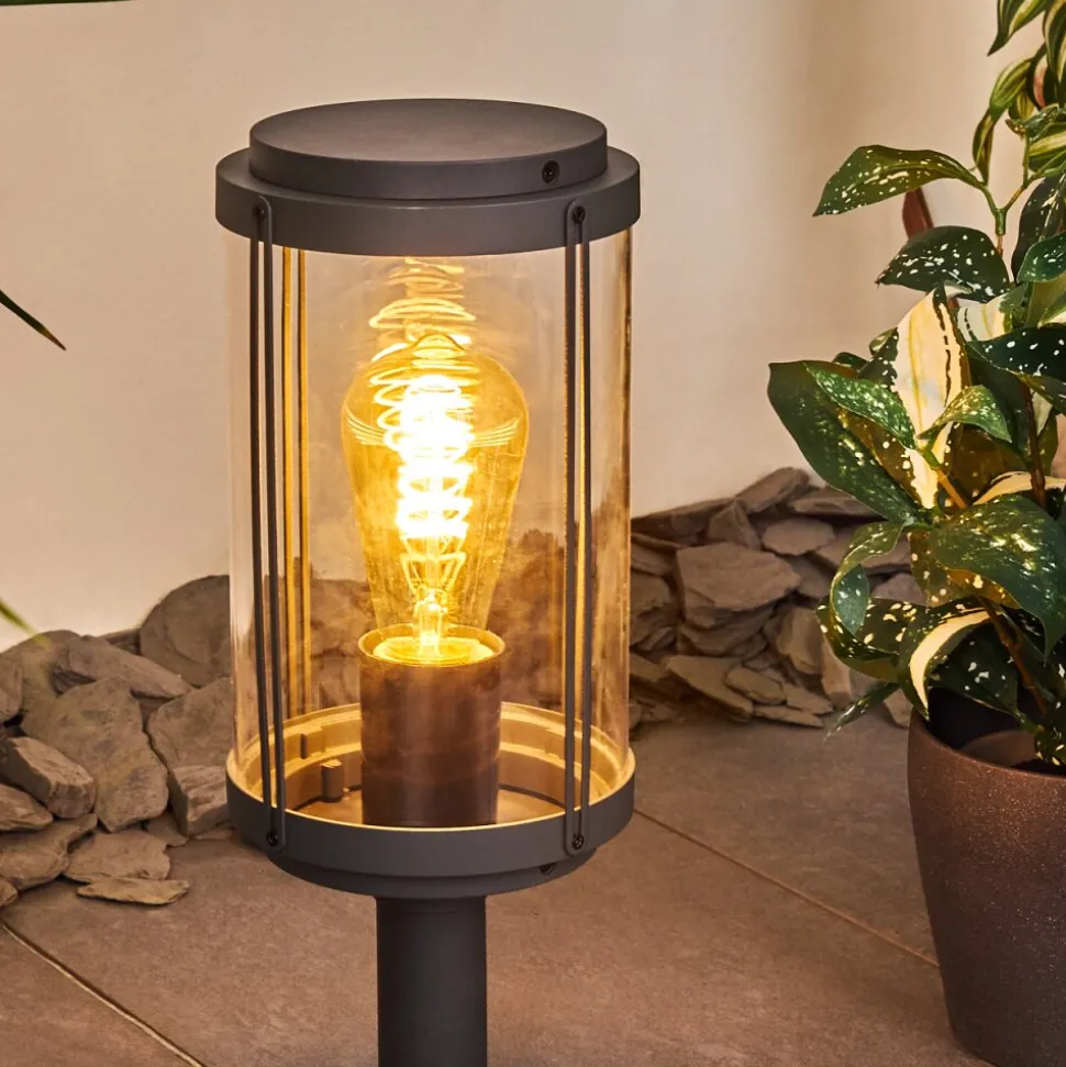 Borne Lumineuse Riola Anthracite, 1 Lumiere