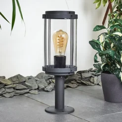 Borne Lumineuse Riola Anthracite, 1 Lumiere