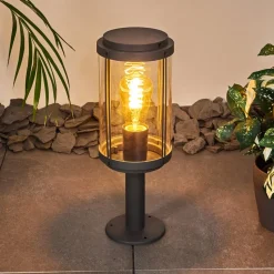 Borne Lumineuse Riola Anthracite, 1 Lumiere