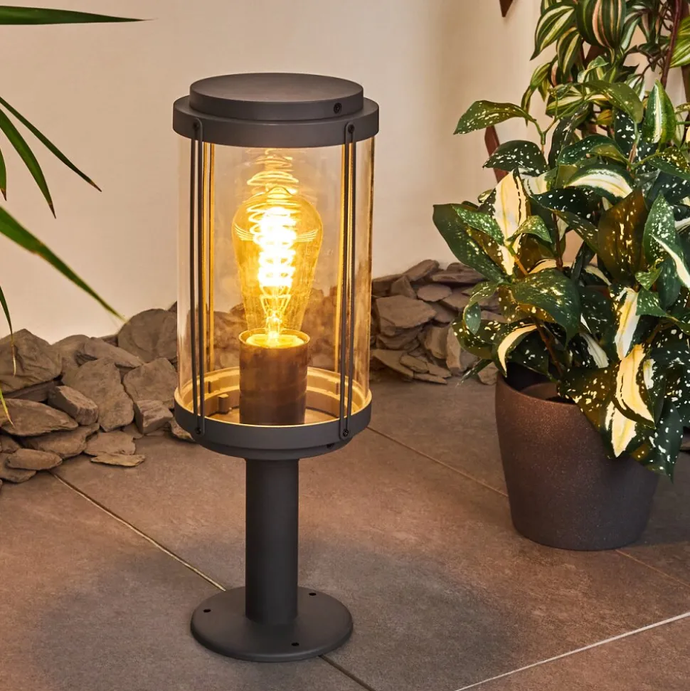 Borne Lumineuse Riola Anthracite, 1 Lumiere