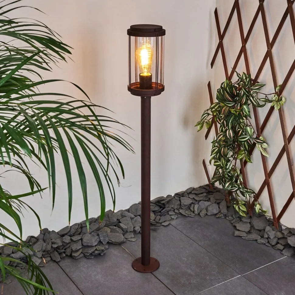 Borne Lumineuse Riola Rouille, 1 Lumiere