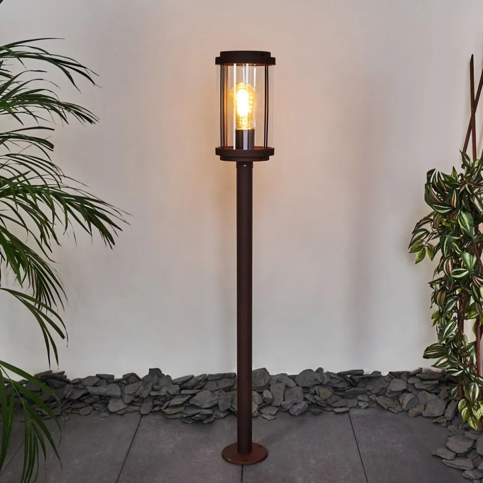 Borne Lumineuse Riola Rouille, 1 Lumiere