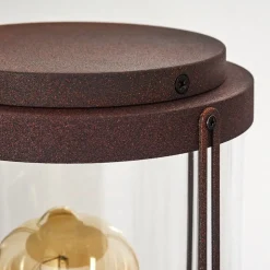 Borne Lumineuse Riola Rouille, 1 Lumiere