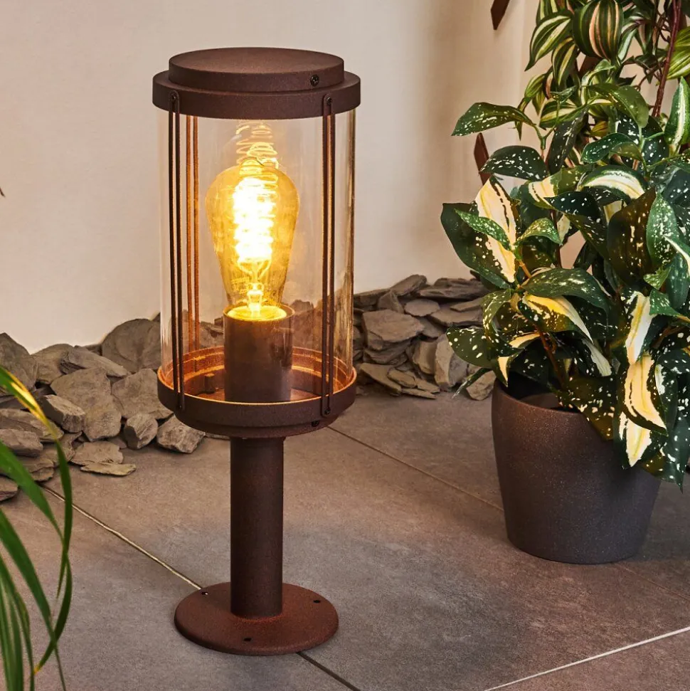 Borne Lumineuse Riola Rouille, 1 Lumiere