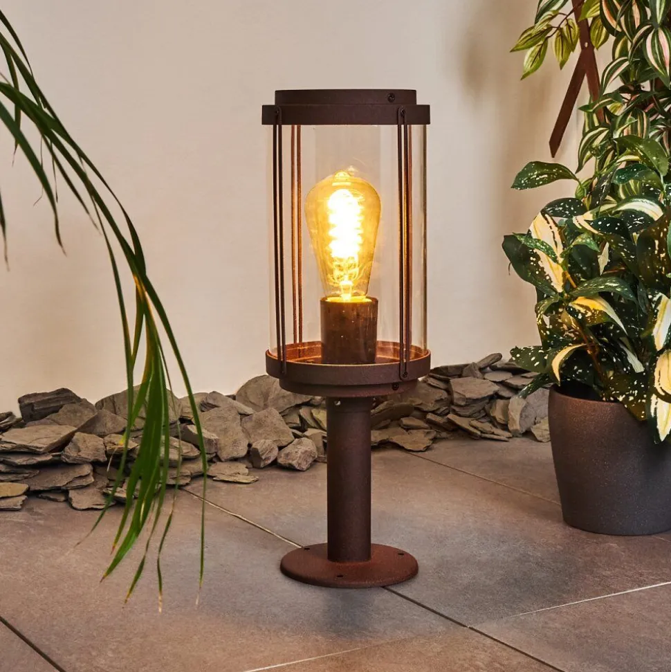 Borne Lumineuse Riola Rouille, 1 Lumiere
