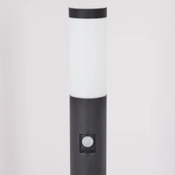 Borne Lumineuse Ruti Noir, 1 Lumiere, Detecteur De Mouvement