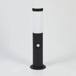 Borne Lumineuse Ruti Noir, 1 Lumiere, Detecteur De Mouvement