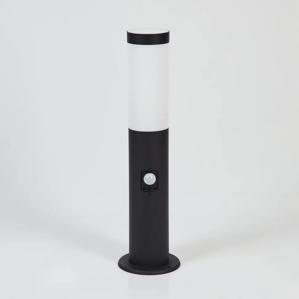 Borne Lumineuse Ruti Noir, 1 Lumiere, Detecteur De Mouvement