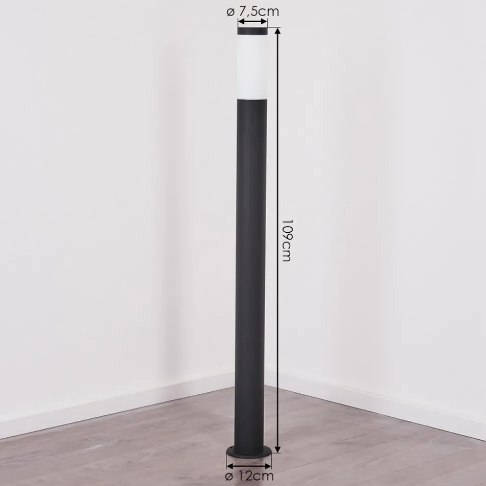 Borne Lumineuse Ruti Noir, 1 Lumiere