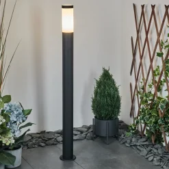 Borne Lumineuse Ruti Noir, 1 Lumiere