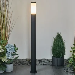 Borne Lumineuse Ruti Noir, 1 Lumiere