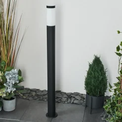 Borne Lumineuse Ruti Noir, 1 Lumiere