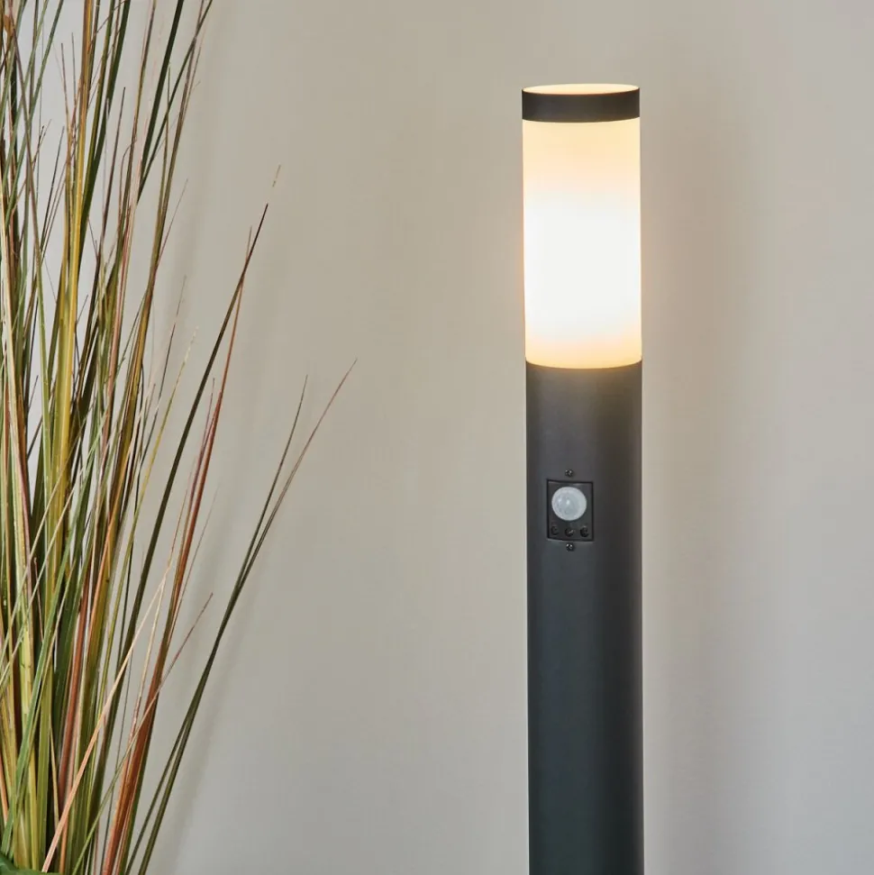 Borne Lumineuse Ruti Noir, 1 Lumiere, Detecteur De Mouvement