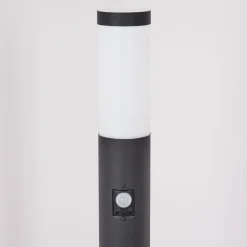 Borne Lumineuse Ruti Noir, 1 Lumiere, Detecteur De Mouvement