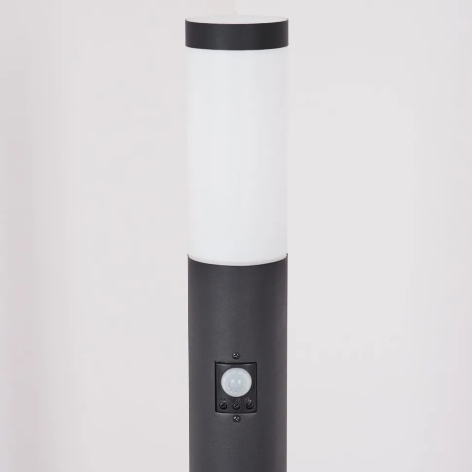 Borne Lumineuse Ruti Noir, 1 Lumiere, Detecteur De Mouvement