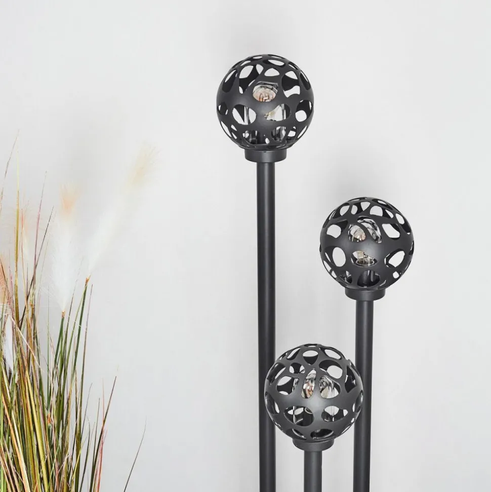 Borne Lumineuse Saaseg Noir, 3 Lumieres