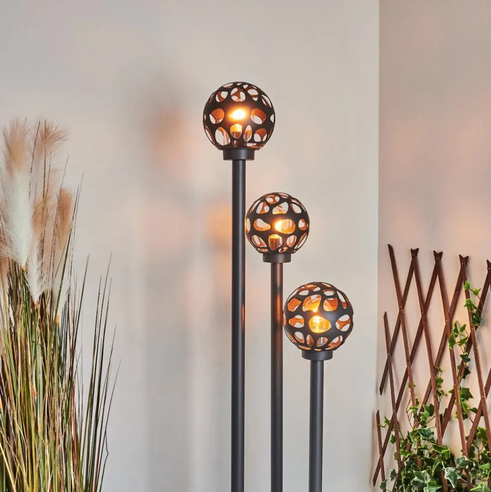 Borne Lumineuse Saaseg Noir, 3 Lumieres
