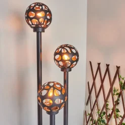 Borne Lumineuse Saaseg Noir, 3 Lumieres