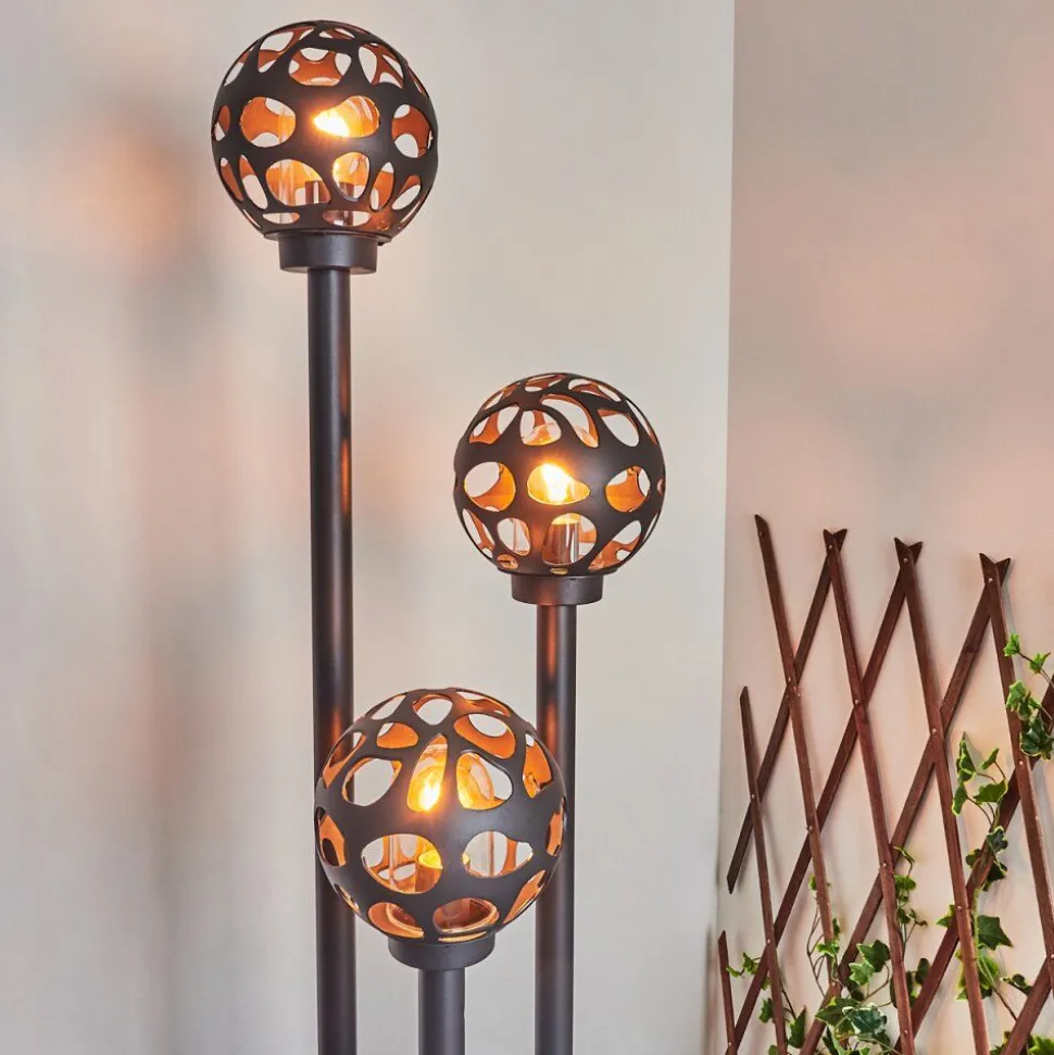 Borne Lumineuse Saaseg Noir, 3 Lumieres