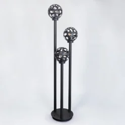 Borne Lumineuse Saaseg Noir, 3 Lumieres