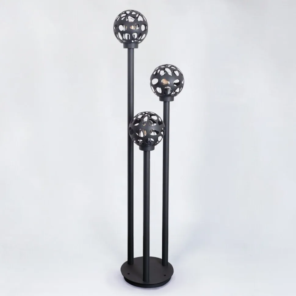 Borne Lumineuse Saaseg Noir, 3 Lumieres