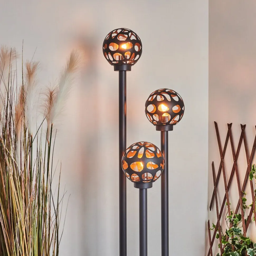 Borne Lumineuse Saaseg Noir, 3 Lumieres