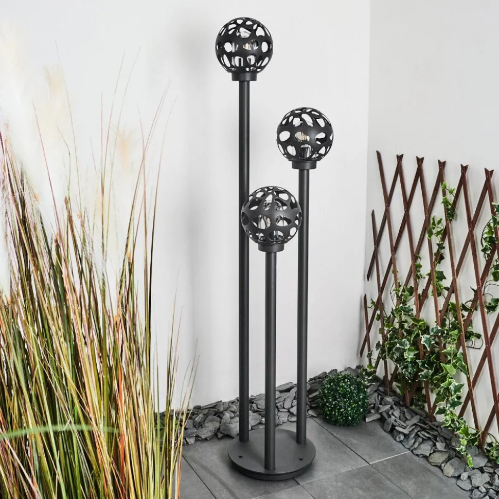 Borne Lumineuse Saaseg Noir, 3 Lumieres
