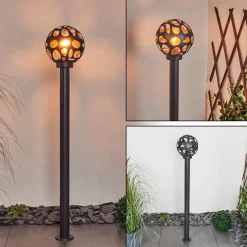 Borne Lumineuse Saaseg Noir, 1 Lumiere