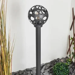 Borne Lumineuse Saaseg Noir, 1 Lumiere