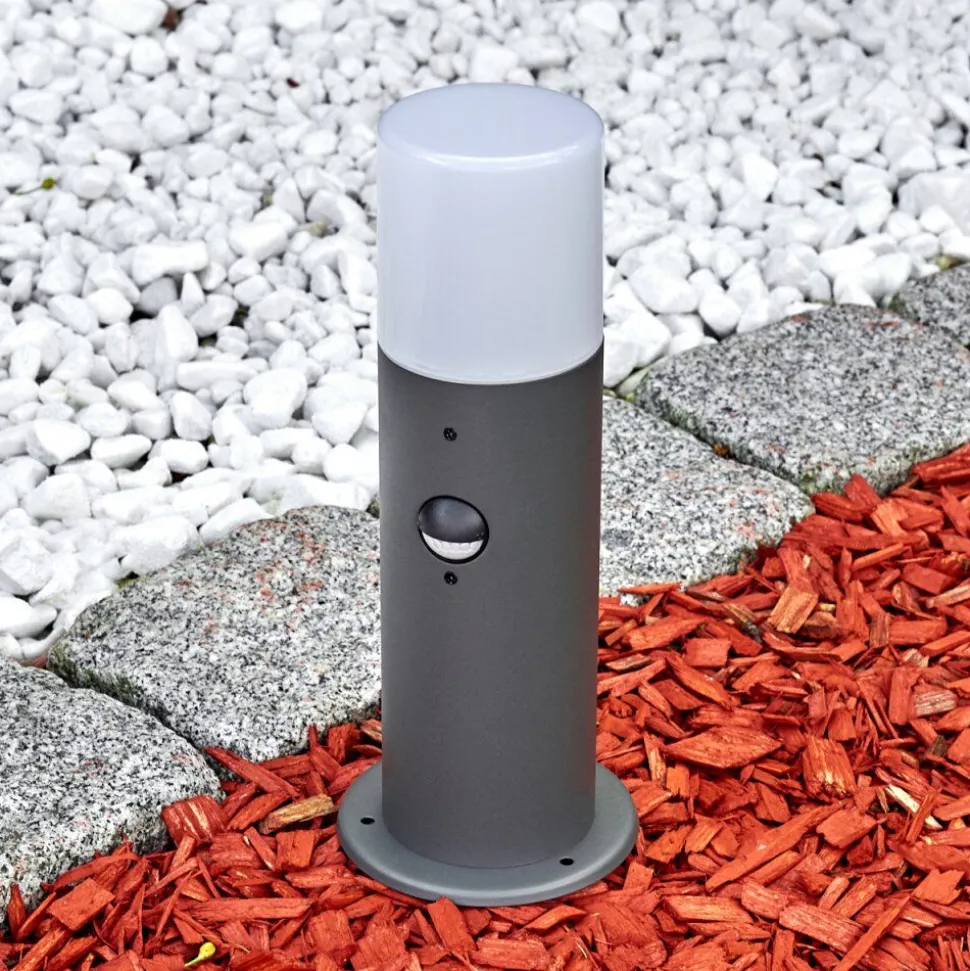 Borne Lumineuse Schafhaus Anthracite, 1 Lumiere, Detecteur De Mouvement