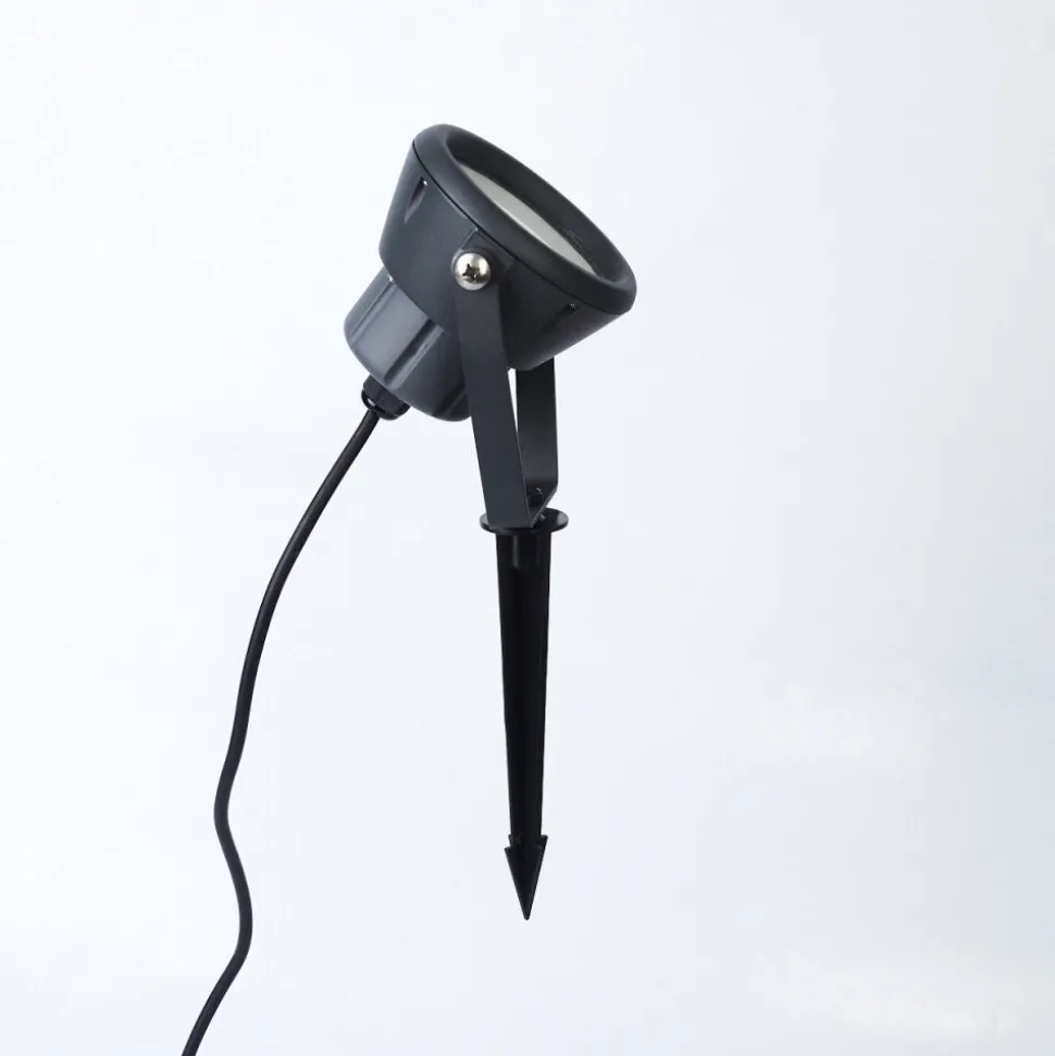 Borne Lumineuse Sempach Led Noir, 1 Lumiere, Changeur De Couleurs
