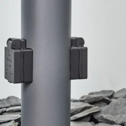 Borne Lumineuse Sessa Anthracite, 1 Lumiere