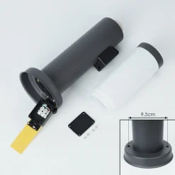 Borne Lumineuse Sessa Anthracite, 1 Lumiere
