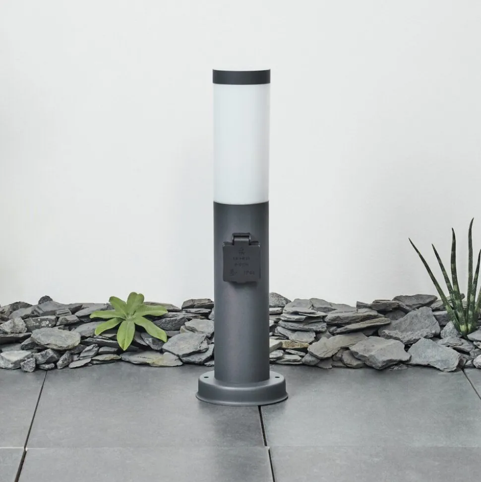 Borne Lumineuse Sessa Anthracite, 1 Lumiere