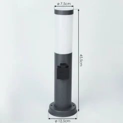 Borne Lumineuse Sessa Anthracite, 1 Lumiere