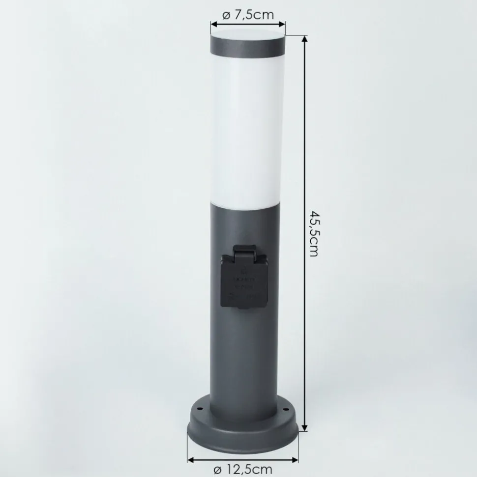 Borne Lumineuse Sessa Anthracite, 1 Lumiere