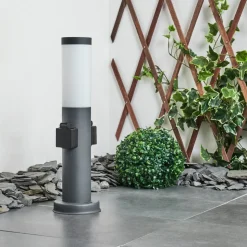 Borne Lumineuse Sessa Anthracite, 1 Lumiere