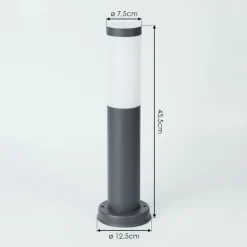 Borne Lumineuse Sessa Anthracite, 1 Lumiere