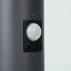 Borne Lumineuse Sessa Anthracite, 1 Lumiere, Detecteur De Mouvement