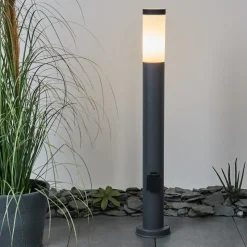 Borne Lumineuse Sessa Anthracite, 1 Lumiere