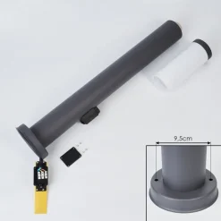 Borne Lumineuse Sessa Anthracite, 1 Lumiere